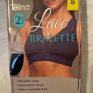 Felina Lace Bralette 2-Pack - Deep Blue